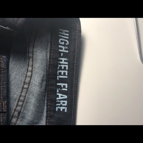 J. Crew High Heel Flare Dark Wash Jeans - Picture 6 of 8